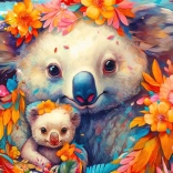 Puzzle Îmbrățișare cu koala 3000 piese