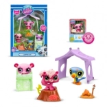 Set 3 figurine Littlest Pet Shop Camping