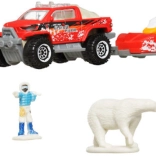 Matchbox Adventure Pack MBX Arctic Explorer – set de explorare arctică cu vehicule și figurine