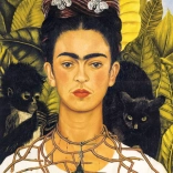 Puzzle Portret Frida Kahlo cu colier de spini 1000 piese