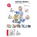 antemergător și vehicul fără pedale 5în1 pentru copii – albastru