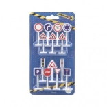 Semne rutiere – set educațional 14 buc., modele din plastic 5,5 cm