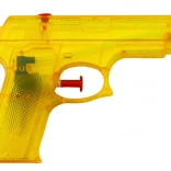 Pistolă cu apă mică din plastic galbenă 15 × 10,5 cm