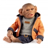 guca reborn maimuțică bebeluș cu corp moale 32 cm