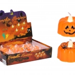 dovleac luminos de Halloween 4,8 × 4,8 × 4,3 cm
