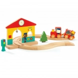 Calea ferată din lemn Djeco