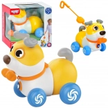 Woopie cățeluș interactiv 2 în 1 de împins și tras 360° pentru copii