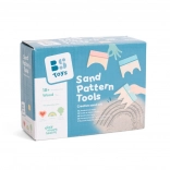 Unelte din lemn pentru crearea modelelor în nisip - 3 buc