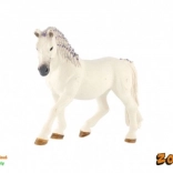 Cal alb cu coamă violet