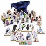 Figurine din lemn Oameni în jurul nostru - 33 de piese