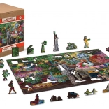 puzzle din lemn, reversibile 2 în 1 florărie, 400 piese – WOODEN CITY