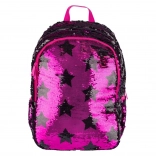 Rucsac școlar cu paiete și model de stele