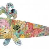 Puzzle contur balenă