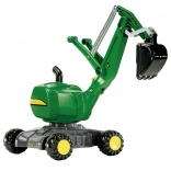 excavator cu pedale pentru copii rolly toys John Deere – verde