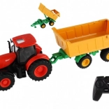 Tractor ZETOR cu remorcă-platformă cu telecomandă, 42 cm, 2,4 GHz, lumină și sunet, acumulator reîncărcabil
