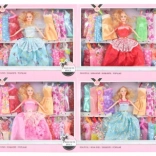 Păpușă cu 20 de rochițe de schimb 29 cm