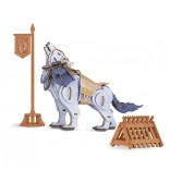 3D Puzzle de Lemn Lup Războinic