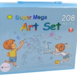 Set mare de artă în geantă cu 208 piese