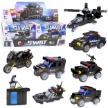 Set de construcție SWAT – vehicule și mijloace de transport 2‑în‑1 (92–117 piese)