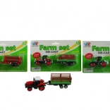 tractor cu remorcă, metal și plastic, 16,5 cm