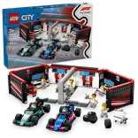 LEGOae City 60444 Garaj F1ae și mașini Mercedes-AMG și Alpine