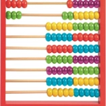 Abac din lemn WOODY roșu