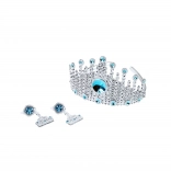 Coroniță de prințesă cu cercei Regatul de Iarnă