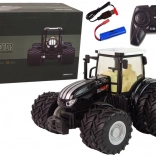 Tractor teleghidat metalic negru r/c 2,4g