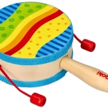 goki toboșel manual cu mâner din lemn