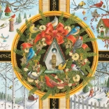 Puzzle Ravensburger Păsări de Crăciun cântătoare XXL 500 de piese