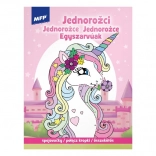 Caiet de colorat cu puncte de unit Unicorni 210 × 276 mm, 32 pagini
