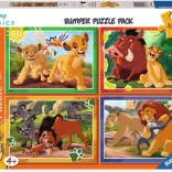 RAVENSBURGER puzzle Disney: Regele Leu 4×42 piese
