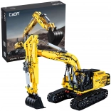 Set CADA excavator pe șenile mare, funcțional, scara 1:20, 1702 piese