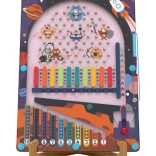 Pinball magnetic Spațiu 2 în 1 – joc din lemn 2Kids Toys