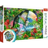 Puzzle spiral – animale tropicale, 1040 piese