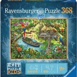 Ravensburger junglă – expediție, puzzle 2D 368 piese