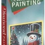 Pictură cu diamante Om de zăpadă 30 × 30 cm