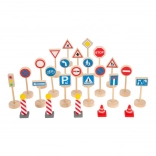 Small Foot indicatoare rutiere, set de 25 de piese