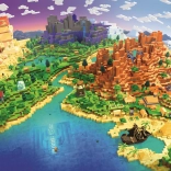 Puzzle Minecraft 500 piese de la Ravensburger