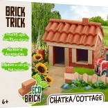 Trefl Brick Trick eco căsuță – set de construcție din mini cărămizi adevărate (85 piese)