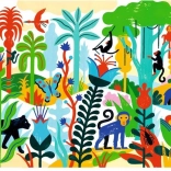 Puzzle DJECO Jungle 100 piese