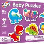 Baby puzzle dinozauri 6×2 piese GALT