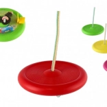 Leagăn tip disc pentru copii, de grădină, roz, diametru 28 cm