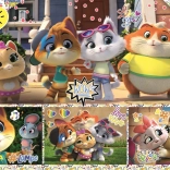 Puzzle 100 piese 44 CATS – gașca unită de prieteni