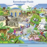 Puzzle Ravensburger Vizită la zoo 45 piese