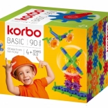 Set de construcție Korbo Basic cu 90 de piese