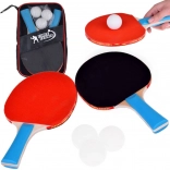 Palete de ping-pong din lemn cu 3 mingi