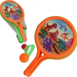 Rachete cu minge și coș pentru distracție în aer liber