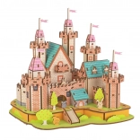 Puzzle 3D din lemn - Castel în paradis