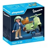 Set figurine Vespa 1969 150 Sprint Veloce verde deschis